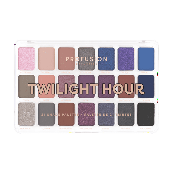 Profusion Cosmetics 21 Shade Eyeshadow Palette - Twilight