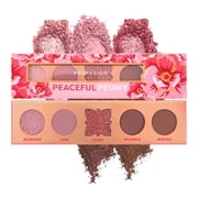 Profusion Cosmetics Blooming Hues 5 Shade Palette, Highly Pigmented Multi-Finish Eyeshadow with Matte & Shimmer Finish, Blendable Travel-Friendly Makeup Kit, Peaceful Peony