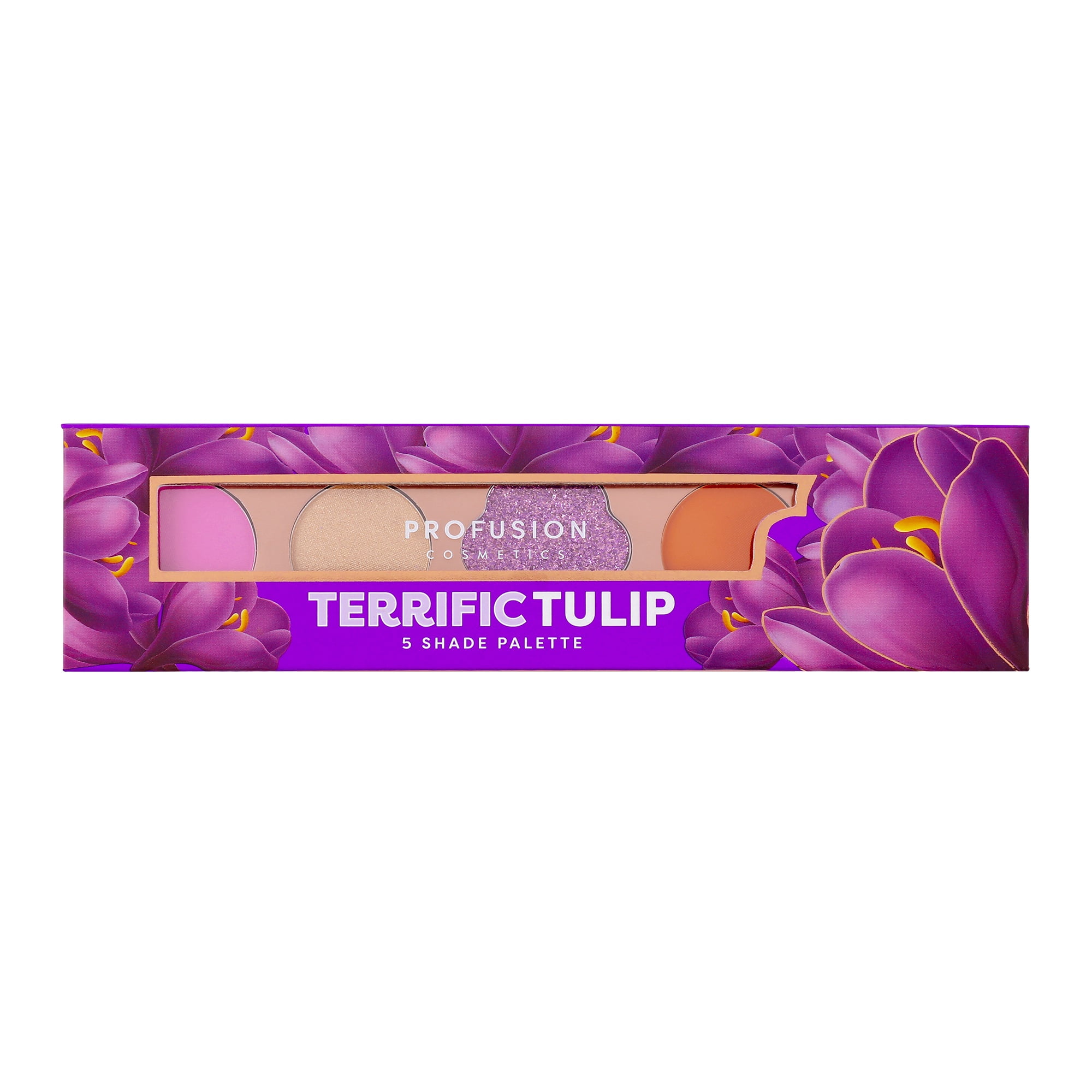 Profusion Cosmetics 5 Shade Eyeshadow Palette Terrific Tulip