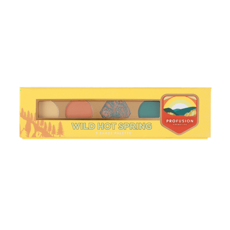 Profusion Cosmetics 5 Shade Eyeshadow Palette - Wild Hot Spring
