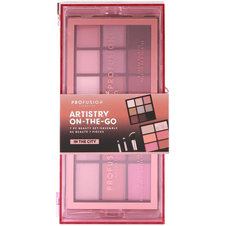 Profusion Cosmetics Aritistry On-The-Go Eyeshadow and Face Palette - In The City