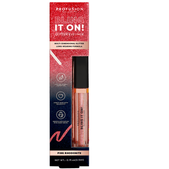 Profusion Cosmetics Bling It On Glitter Liquid Eyeliner Pink Rhodonite