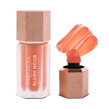 Profusion Cosmetics Blush Hour Liquid Blush, Soft Matte Finish with Long Wearing Buildable Pigment & Radiant Glow, Vegan & Cruelty-Free, Mai Tai, 0.2 fl oz