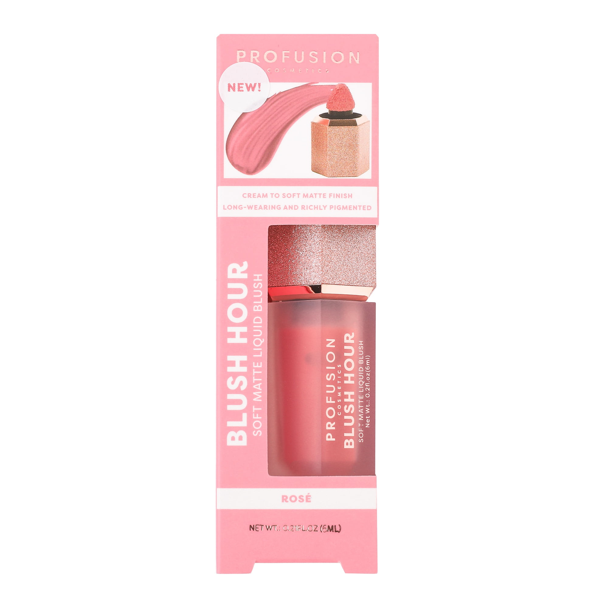 Profusion Cosmetics Blush Hour Liquid Blush Rose (Cool Pink)