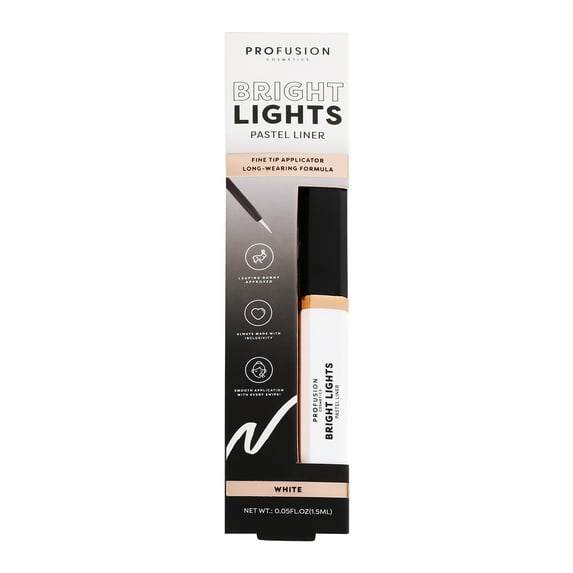 Profusion Cosmetics Bright Lights Liquid Pastel Liquid Eyeliner White .05 fl oz
