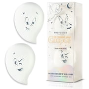 Profusion Cosmetics Casper The Friendly Ghost 2 PC Blending Sponge, Soft Makeup Sponges For Liquid, Cream & Powder, Wet or Dry Application, White
