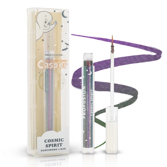 Profusion Cosmetics Casper the Friendly Ghost Duochrome Liner, Color-Shifting Liquid Eyeliner with Rich-Pigment & Long-Wear Vegan Formula, 0.04 fl oz, Cosmic Spirit