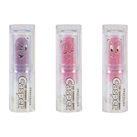 Profusion Cosmetics Casper the Friendly Ghost 3 PC Lip & Cheek Balm Set, Tinted Multi-Use Lip Balm & Cream Blush with Hydrating & Long-Wearing Formula