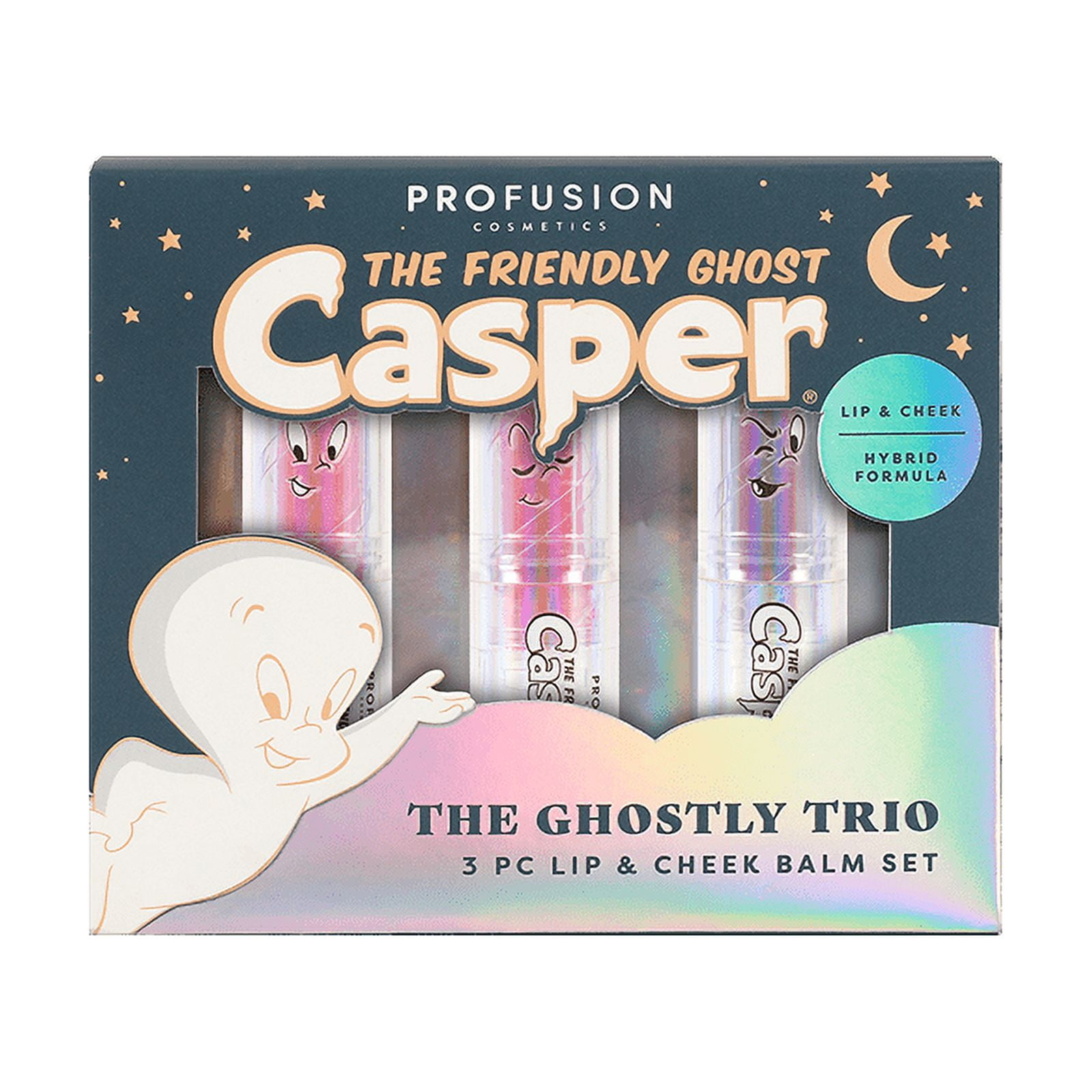 Profusion Cosmetics Casper The Friendly Ghost The Ghostly Trio 3 PC Lip & Cheek Balm Set