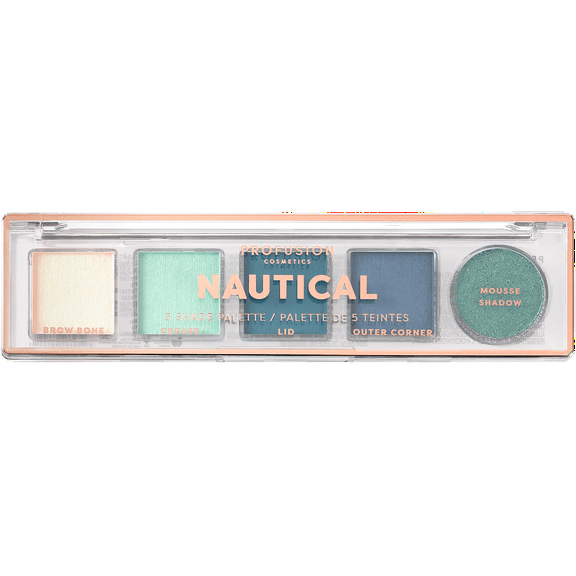 Profusion Cosmetics Cozy 5 Shade Eyeshadow Palette for Bold Smokey Eyes, Blue-Green