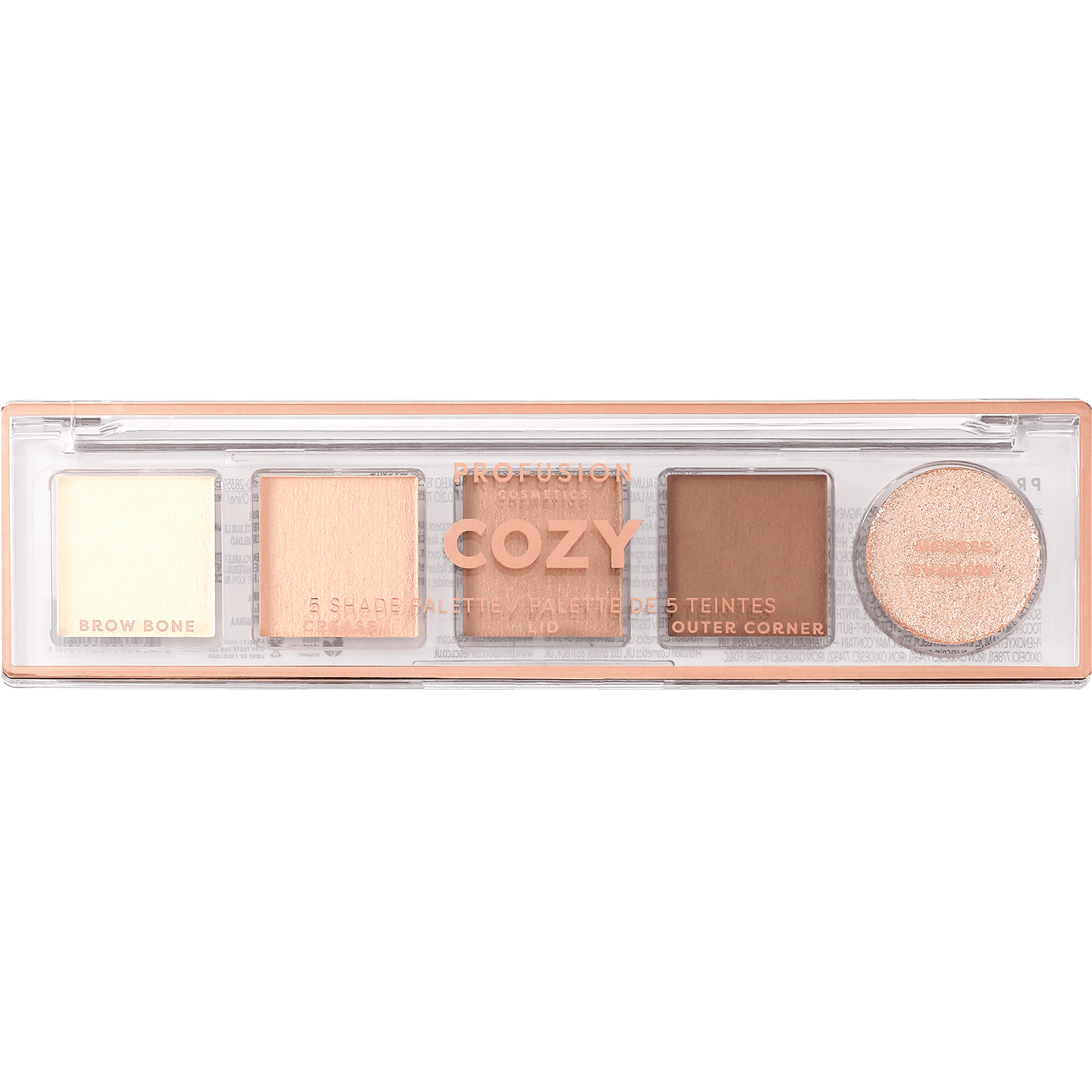 Profusion Cozy 5 Shade Eyeshadow Palette for Bold Smokey Looks