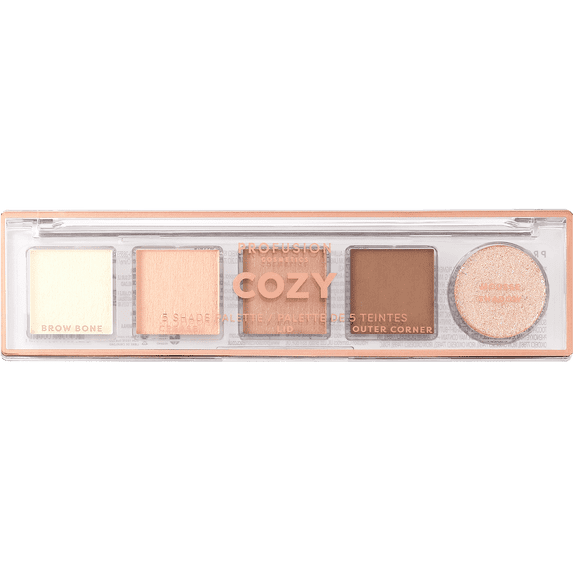 Profusion Cosmetics Cozy 5 Shade Eyeshadow Palette for Bold Smokey Eyes, Cozy