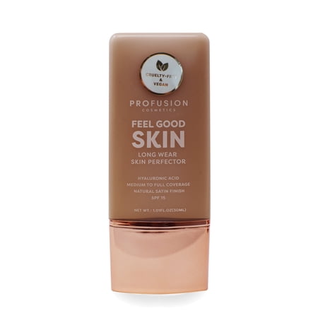 Profusion Cosmetics Lightweight Liquid Foundation for a Flawless and Elegant Radiance, Breathable Makeup that Improves Uneven Skin Tone, Vegan & Cruelty-Free, 30 mL, Deep 1