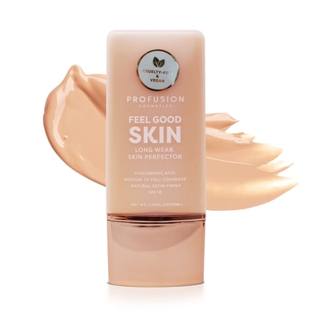 Profusion Cosmetics Lightweight Liquid Foundation for a Flawless and Elegant Radiance, Breathable Makeup that Improves Uneven Skin Tone, Vegan & Cruelty-Free, 30 mL, Fair 3