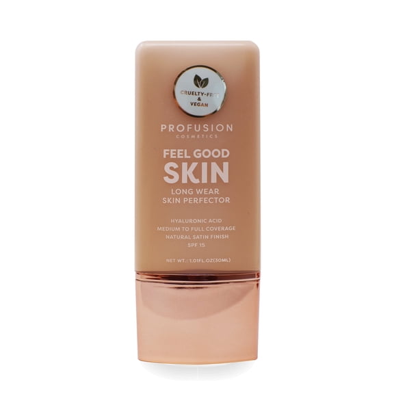 Profusion Cosmetics Lightweight Liquid Foundation for a Flawless and Elegant Radiance, Breathable Makeup that Improves Uneven Skin Tone, Vegan & Cruelty-Free, 30 mL, Medium 3