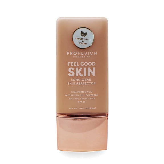 Profusion Cosmetics Lightweight Liquid Foundation for a Flawless and Elegant Radiance, Breathable Makeup that Improves Uneven Skin Tone, Vegan & Cruelty-Free, 30 mL, Medium 3