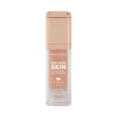 Profusion Cosmetics Feel Good Skin Long Wearing Skin Perfector Foundation Light 210 - Light-Medium shade with cool pink undertones
