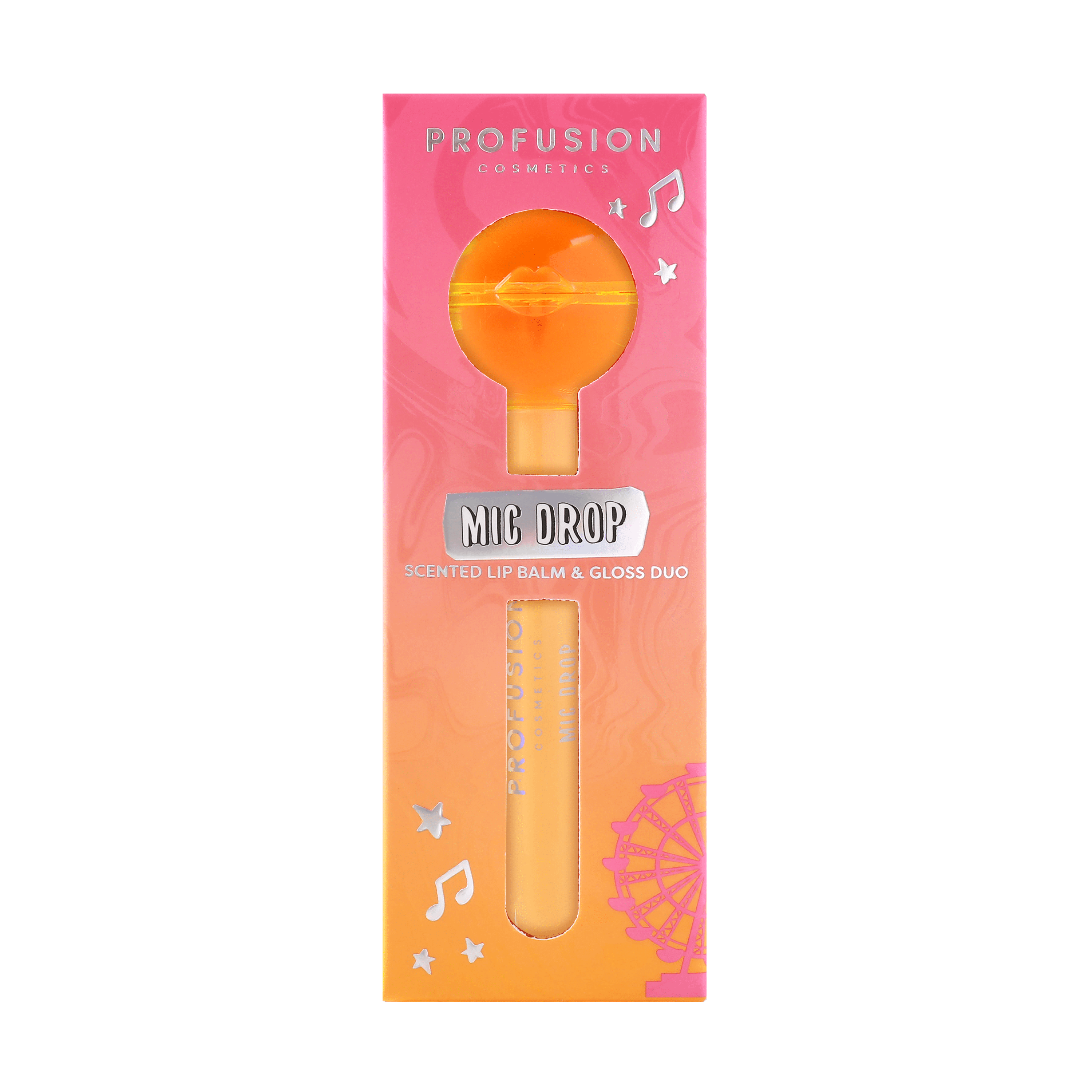 Profusion Cosmetics Festival Mic Drop Scented Lip Balm & Gloss Duo - Show Time (Beige)