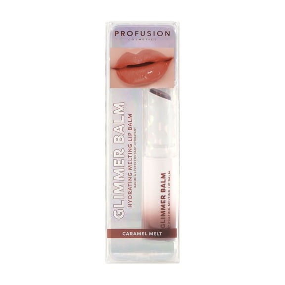 Profusion Cosmetics Glimmer Balm Hydrating Melting Lip Balm - Caramel Melt
