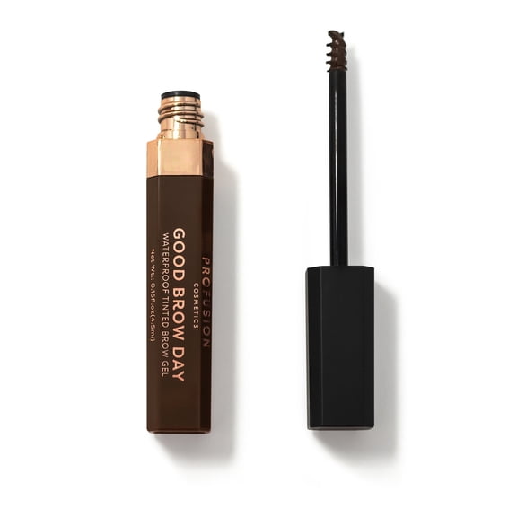 Profusion Cosmetics Good Brow Day Waterproof Brow Gel, Natural Fullness and Flawless Eyebrows With, Smudge-Resistant, Dark Brown