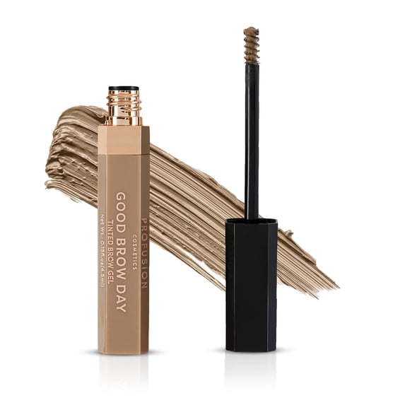 Profusion Cosmetics Good Brow Day Waterproof Tinted Eyebrow Gel, Long-Lasting Hold, Blonde