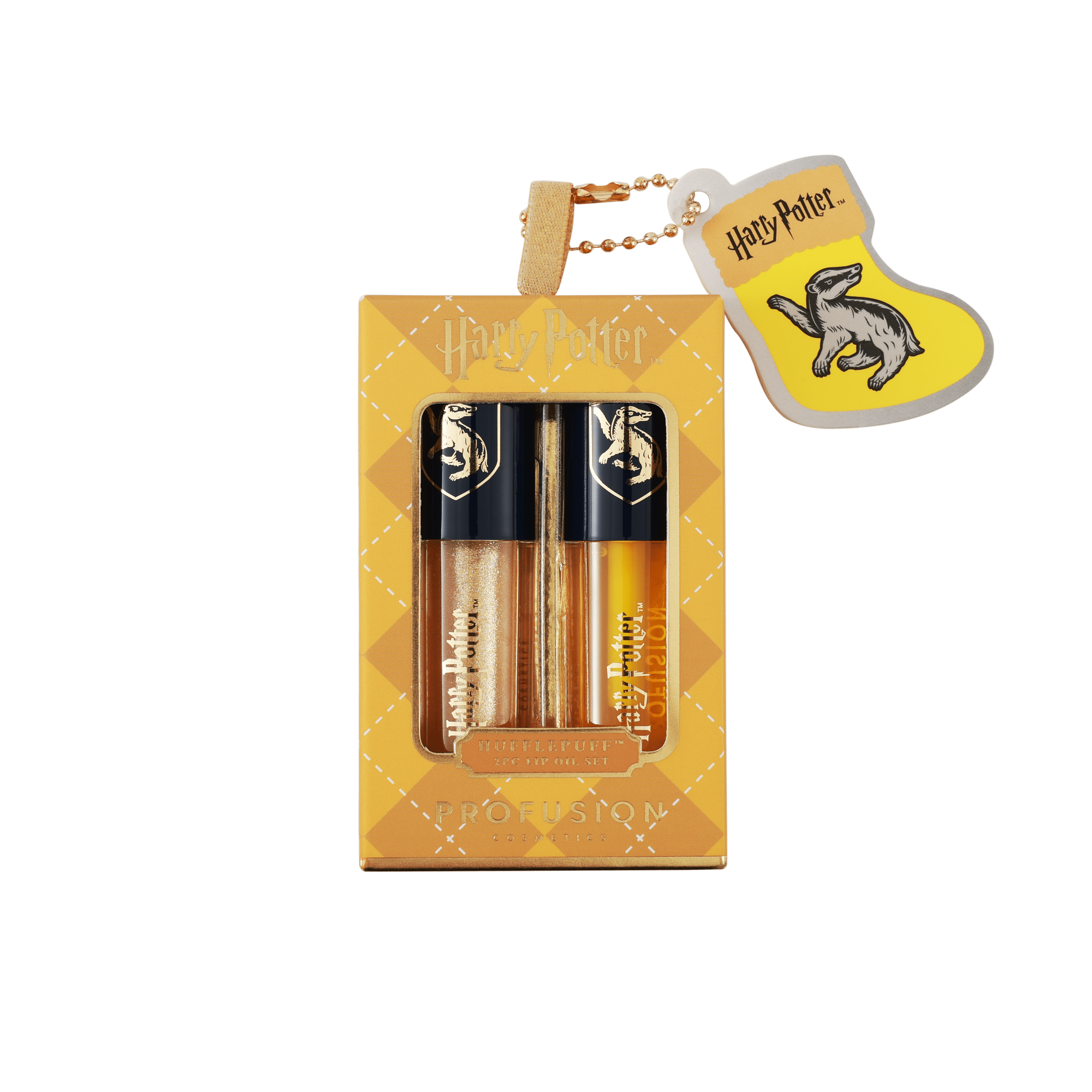 Profusion Cosmetics Harry Potter Holiday Hufflepuff 2PC Lip Oil Set