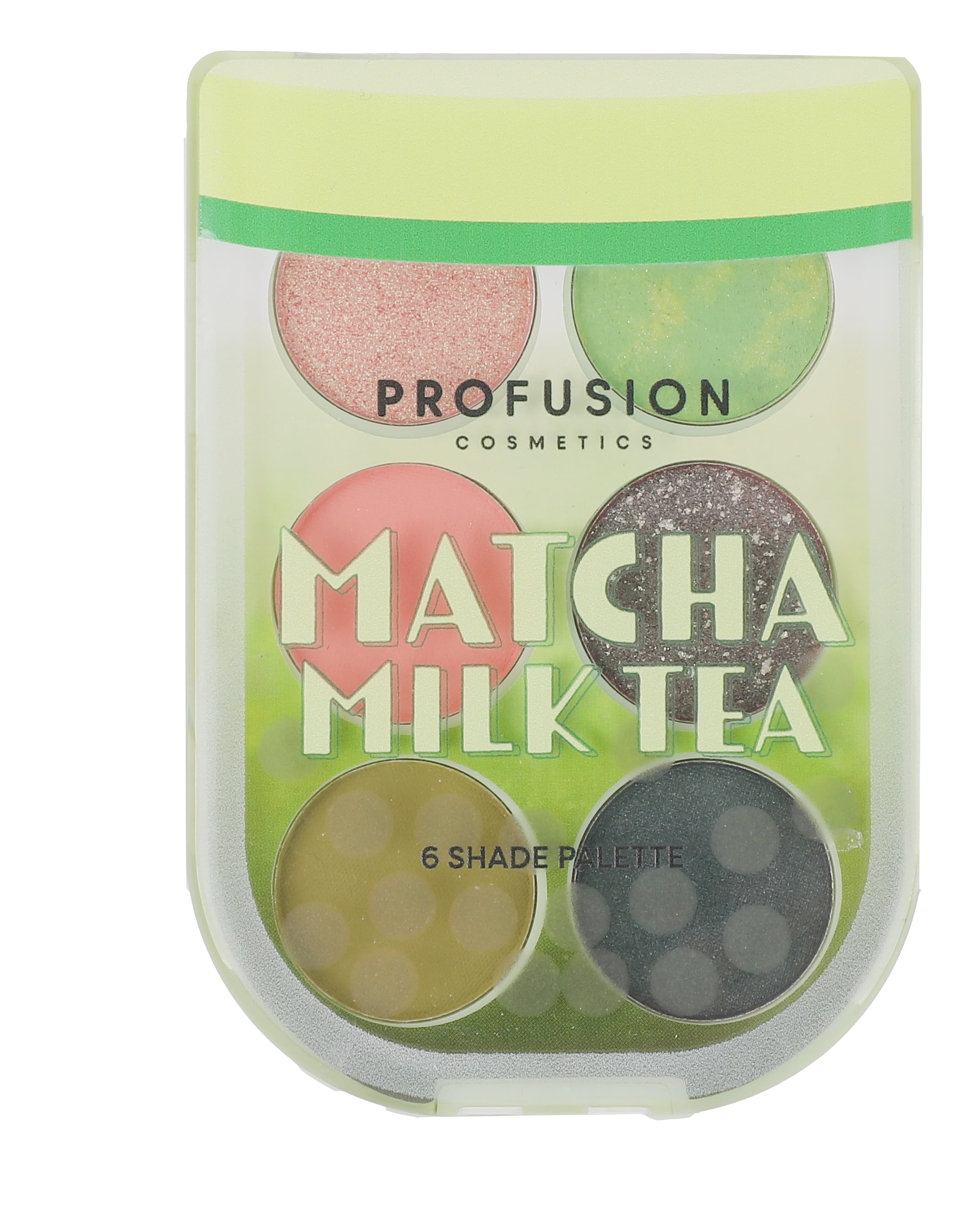 Profusion Cosmetics I Heart Boba 6 Shade Palette - Matcha Milk Tea