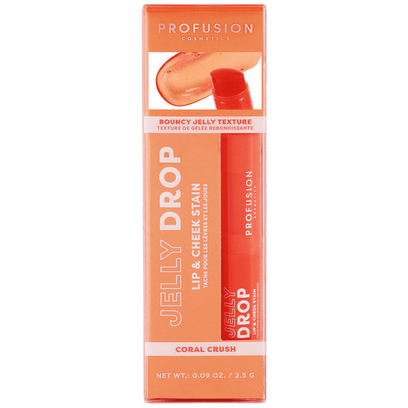 Profusion Cosmetics Jelly Drop Lip & Cheek Stain - Coral Crush