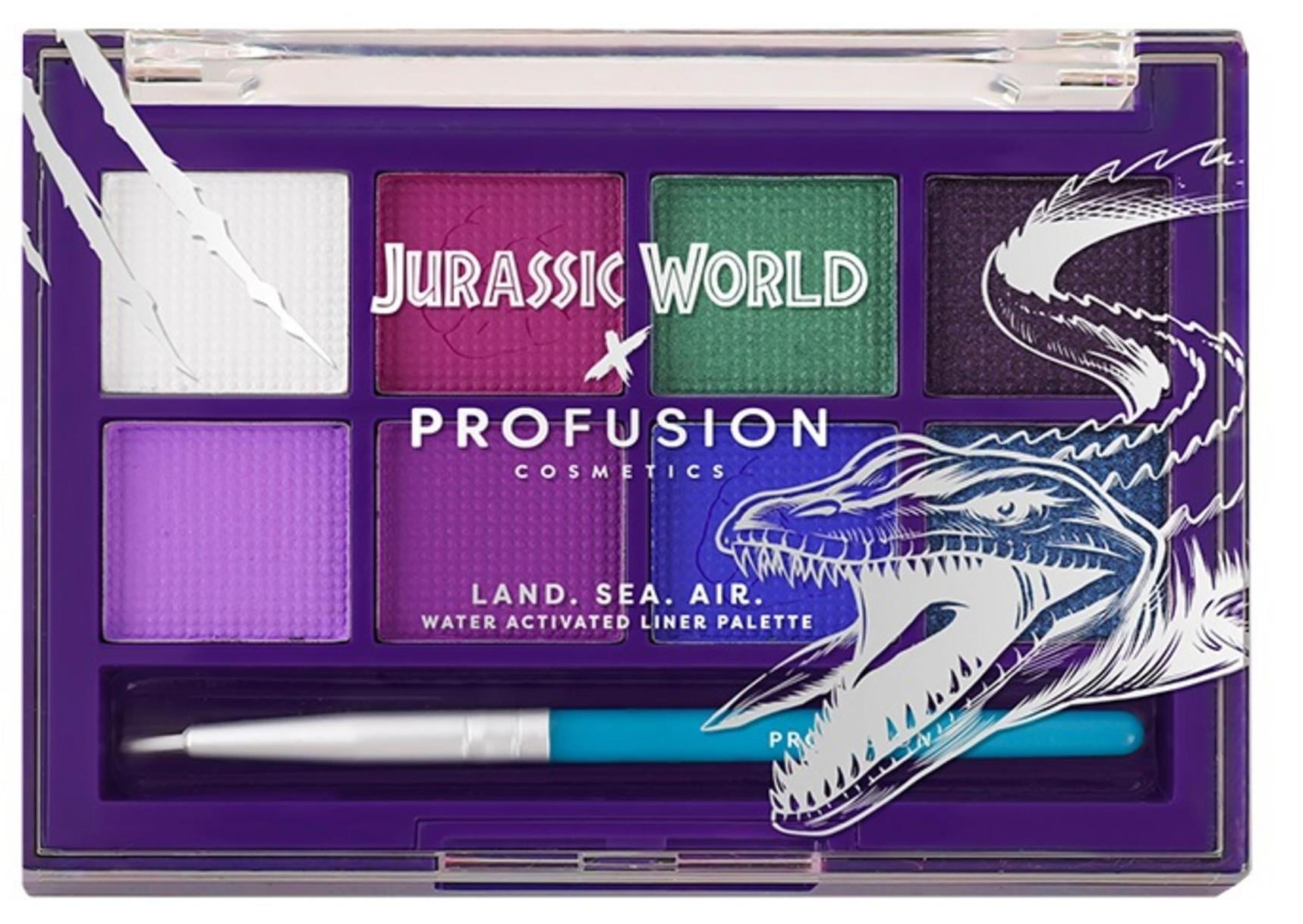 Profusion Cosmetics Jurassic World Land.Sea.Air Water Activated Eyeliner  Palette - Sea & Air 3.5 oz