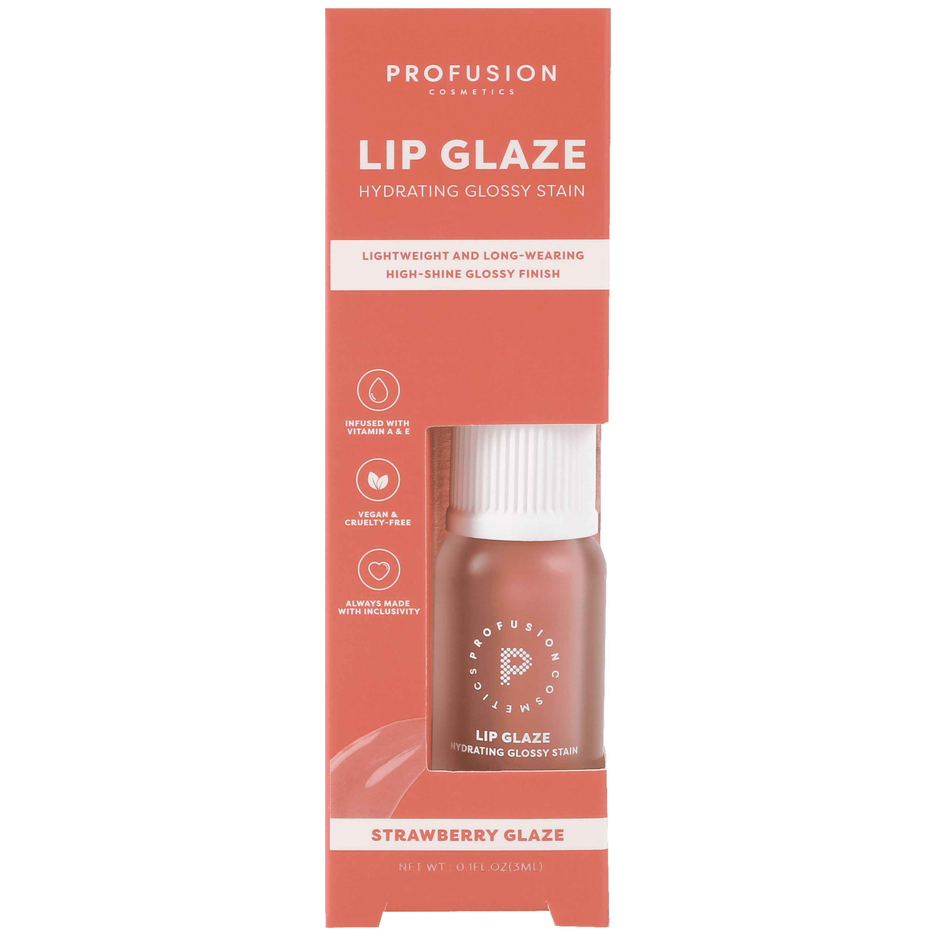 Profusion Cosmetics Lip Glaze Strawberry Glaze