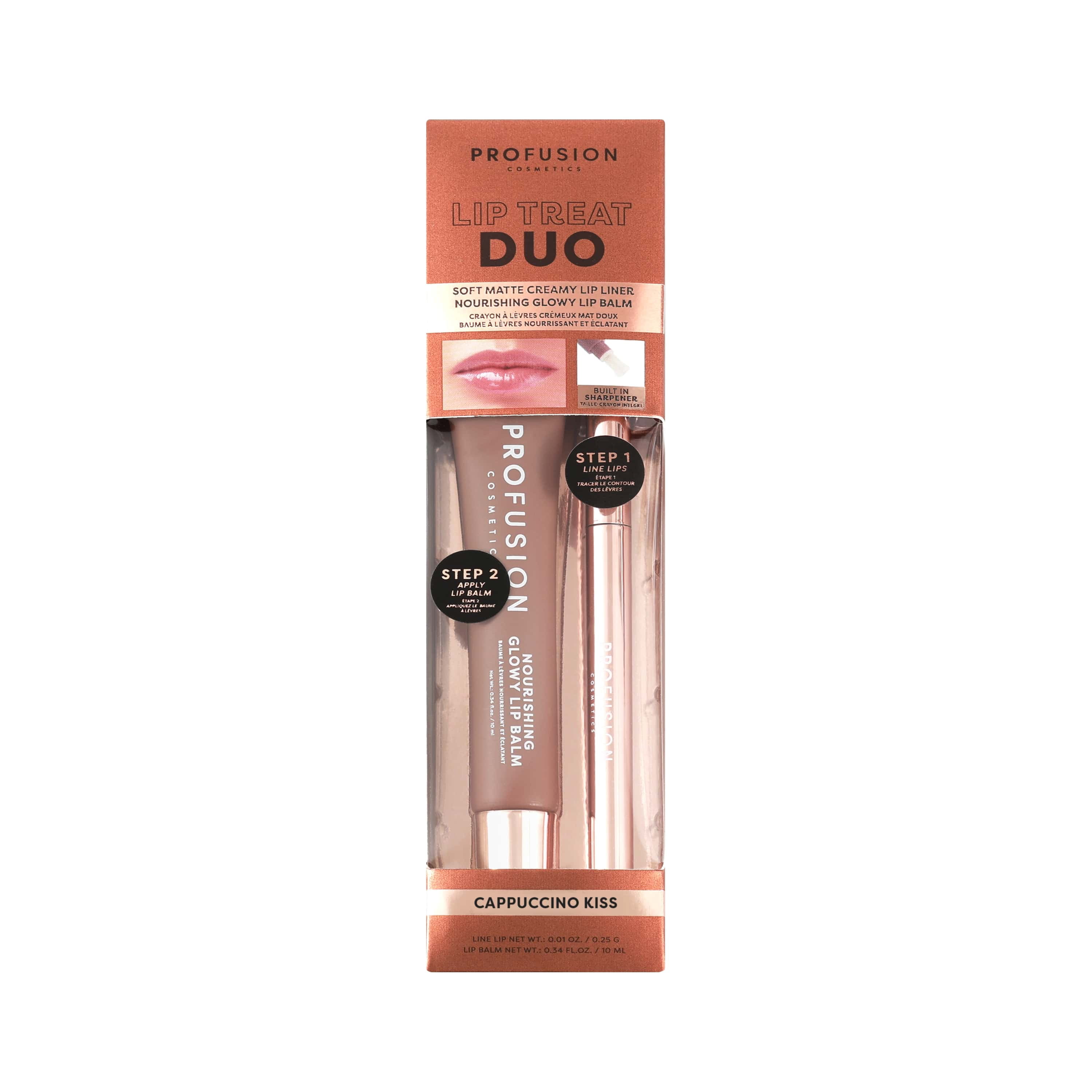 Profusion Cosmetics Lip Treat Duo - Rose Mocha Latte - Walmart.com