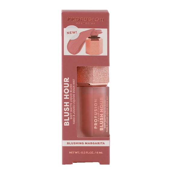 Profusion Cosmetics Liquid Blush Hour, Cream to Soft Matte Finish, Long-Wearing and Richly Pigmented,Margarita (Dusty Rose/Pink)