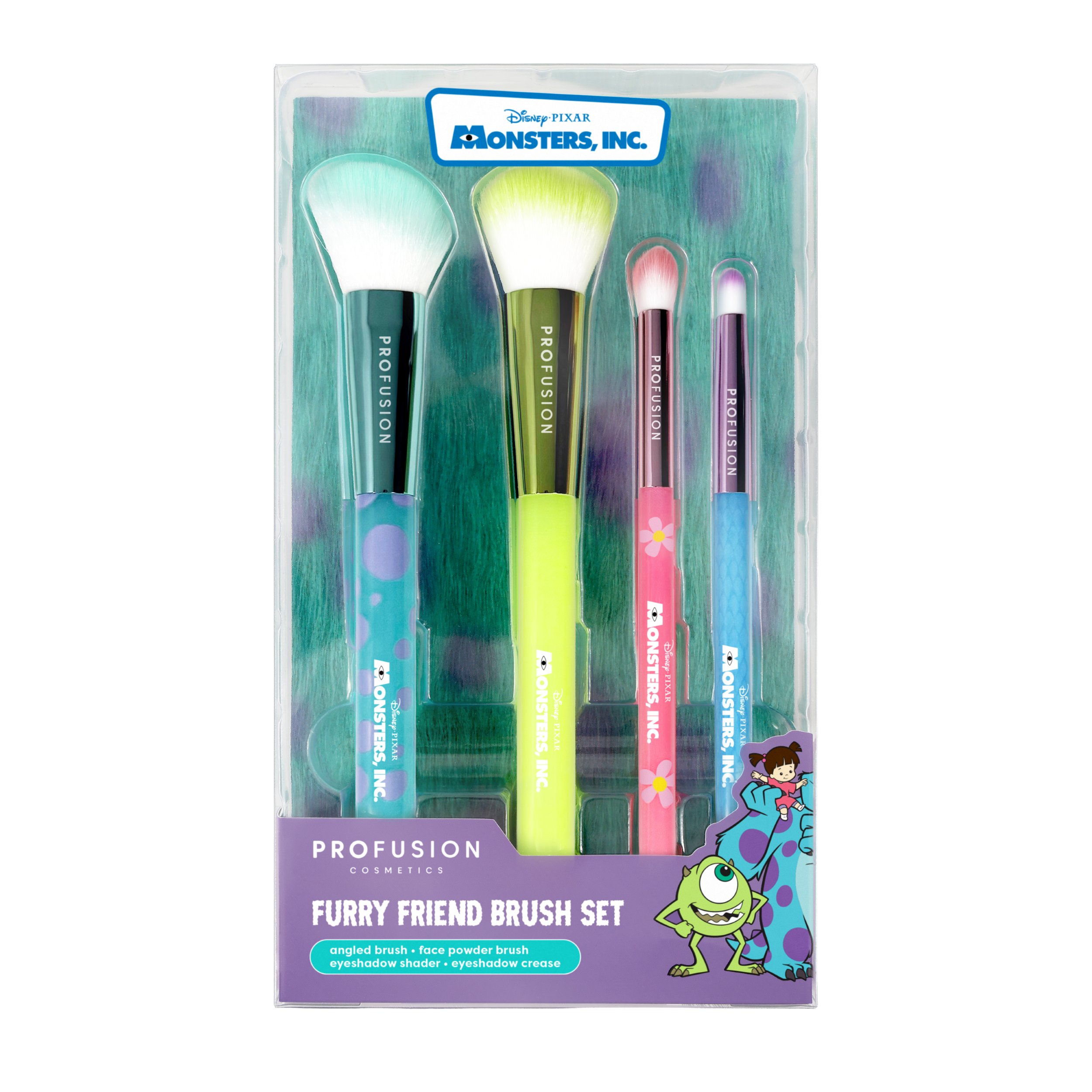 Profusion Cosmetics Monters Inc 4 PC Brush Set