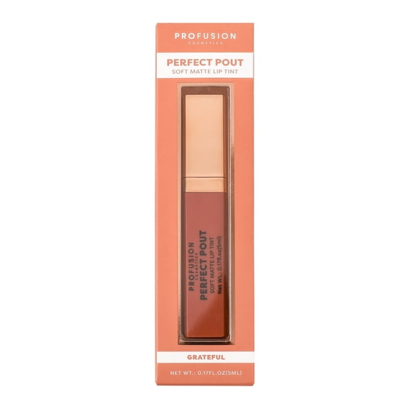 Profusion Cosmetics Perfect Pout Soft Matte Lip Tint, Get Hydrating Matte Finish and Bold Lips, Grateful