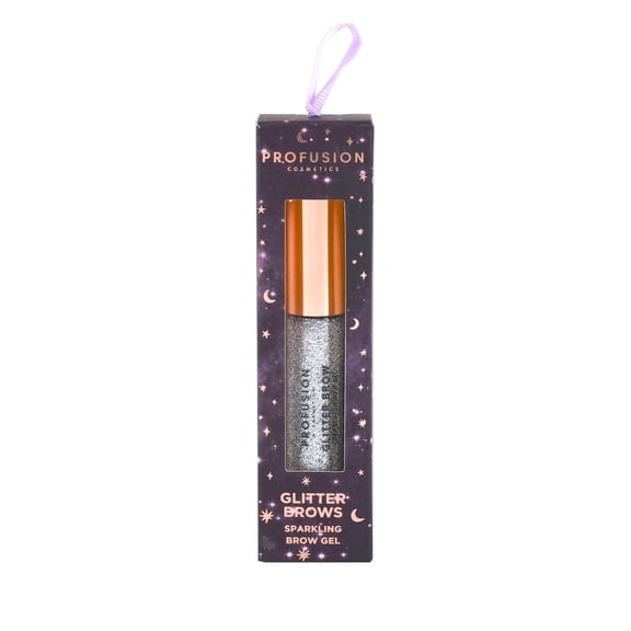 Profusion Cosmetics Written in the Stars Sparkling Brow Gel, Lightweight Glitter Eyebrow Setter with Buildable Glam for Long-Lasting Hold & Flawless Makeup, 0.15 fl oz