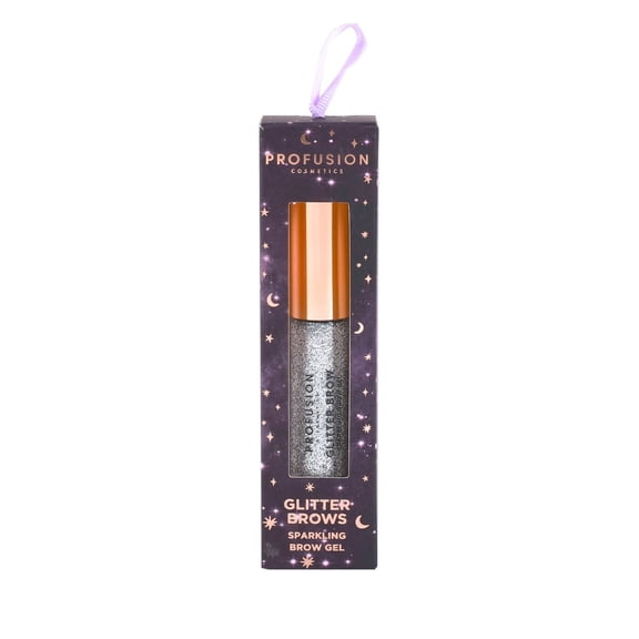 Profusion Cosmetics Written in the Stars Sparkling Brow Gel, Lightweight Glitter Eyebrow Setter with Buildable Glam for Long-Lasting Hold & Flawless Makeup, 0.15 fl oz