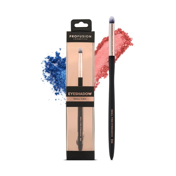 Profusion Cosmetics Artistry Series Small Firm Eyeshadow Brush, Dense Synthetic Bristles for Precise Placement & Intense Pigment