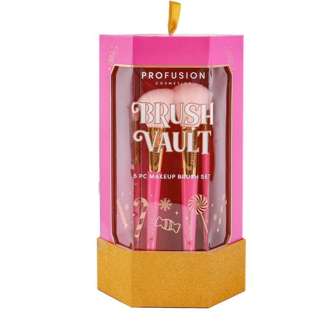 Profusion Cosmetics Sweet Holiday 6pc Face and Eyeshadow Make up Brush ...