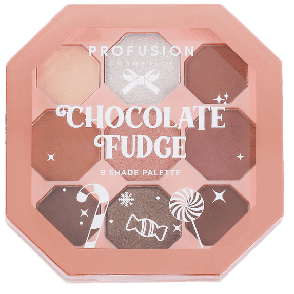 Profusion Cosmetics Sweet Holiday 9 Shade Eyeshadow Palettes - Chocolate Fudge