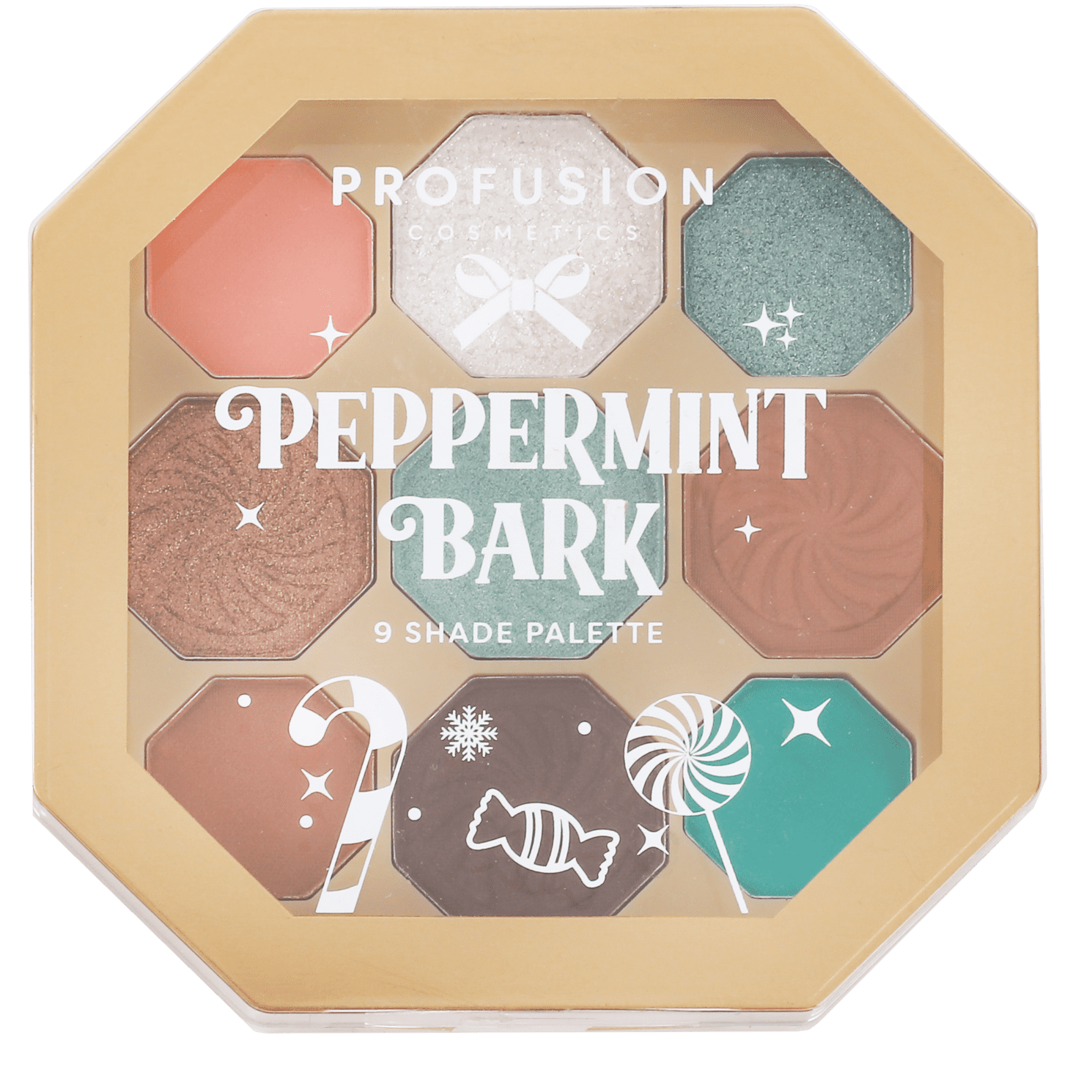 Profusion Cosmetics Sweet Holiday 9 Shade Eyeshadow Palettes - Peppermint Bark