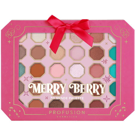 Profusion Cosmetics Sweet Holiday Merry Berry 35 Shade Eyeshadow Palette