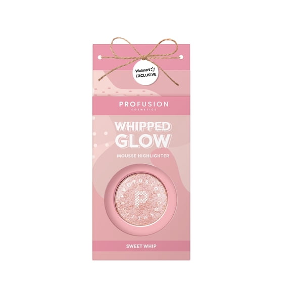 Profusion Cosmetics Whipped Glow Highlighter, Smooth Blendable Formula for Long-Wearing Radiant Glow & Buildable Shimmer Finish, 0.09 oz, Sweet Whip