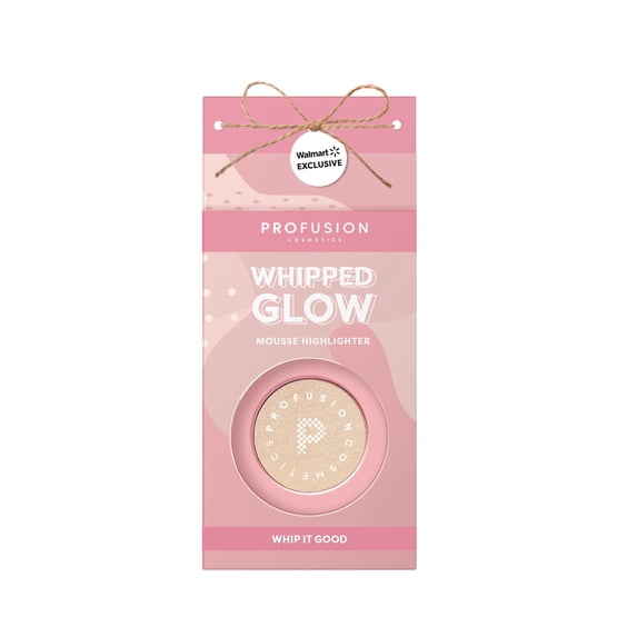 Profusion Cosmetics Whipped Glow Highlighter, Smooth Blendable Formula for Long-Wearing Radiant Glow & Buildable Shimmer Finish, 0.09 oz, Whip it Good