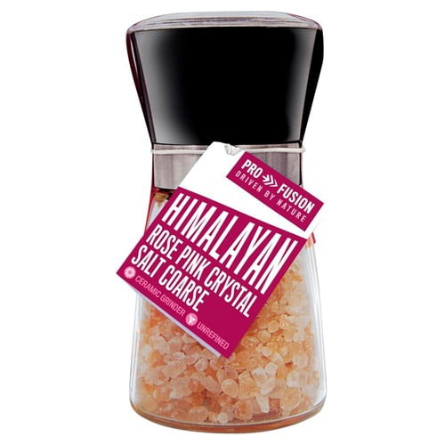 Profusion Himalayan Rose Pink Crystal Salt Coarse MIll 200g, British Import (Pack of 2)