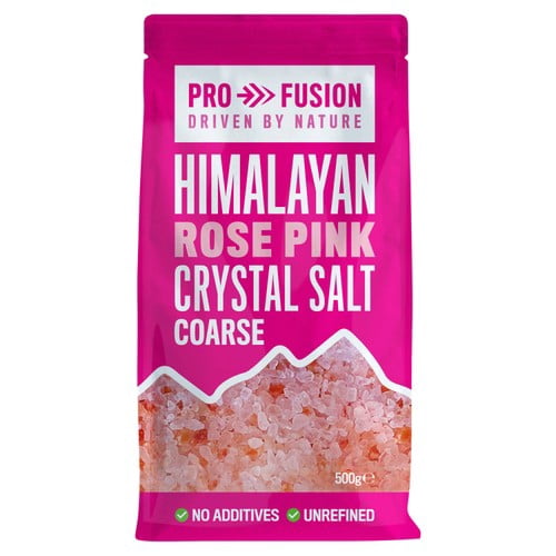 Profusion Himalayan Rose Pink Salt Coarse 500g, British Import (Pack of 2)