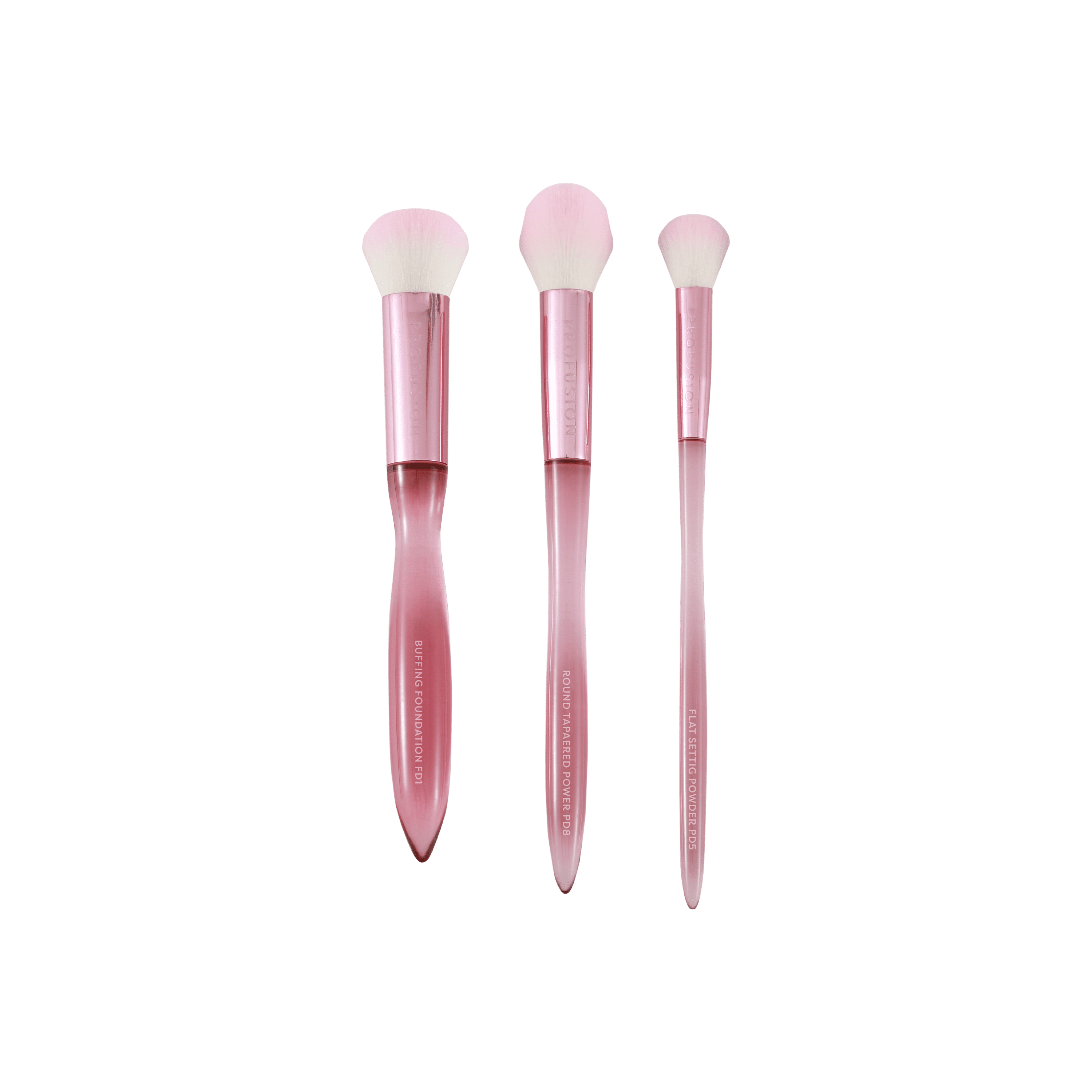 Profuson Cosmetics Face Essentials 3PC Face Brush Set