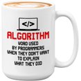 thumbnail image 1 of Progammer Mug White 15oz - Algorithm Used By Programmers - Programmer Programming Coding Software Developer, 1 of 7