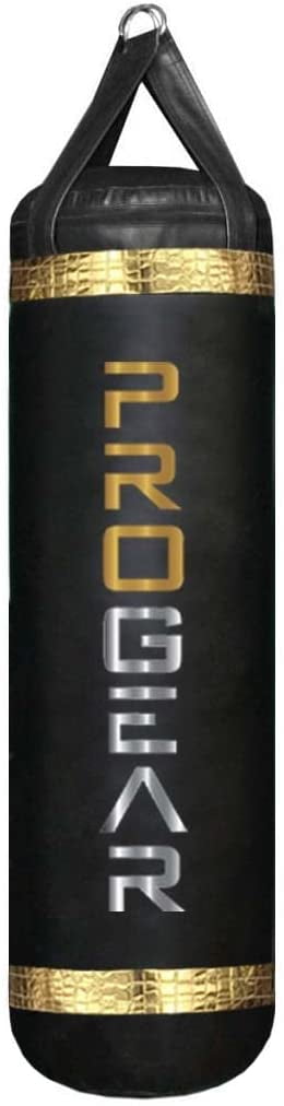 Progear 4FT 80LB MMA Muay Thai Heavy Punching Bag Made in USA Filled(Gold)