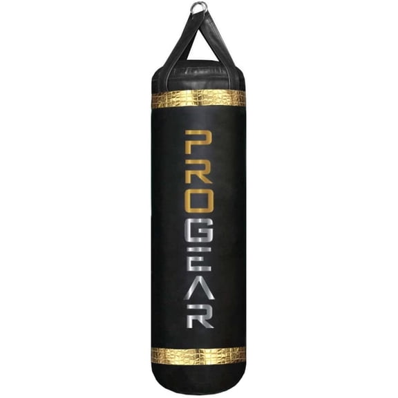 Progear 4FT 80LB MMA Muay Thai Heavy Punching Bag Made in USA Filled(Gold)