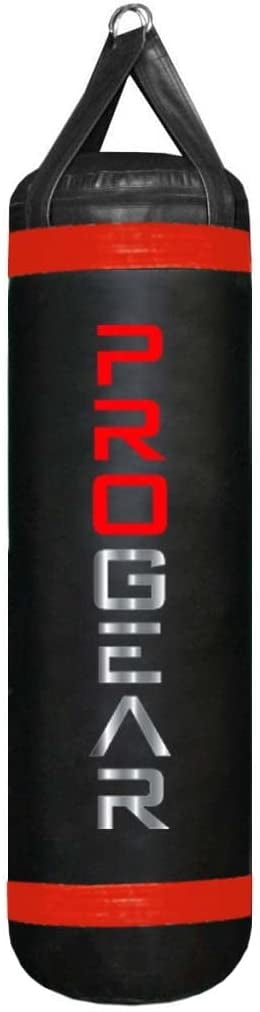 Progear 4FT 80LB MMA Muay Thai Heavy Punching Bag Made in USA Filled(Red)